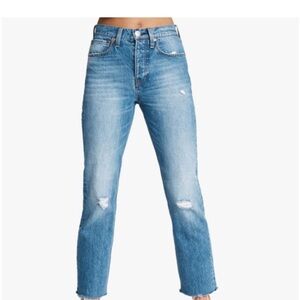 rag & bone Light Blue Straight Leg Jeans